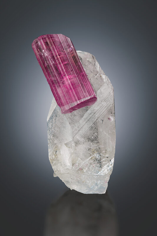 FB073 Elbaite on Quartz