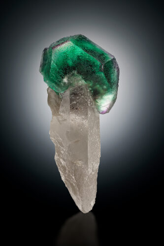 AN145 Fluorite on Quartz